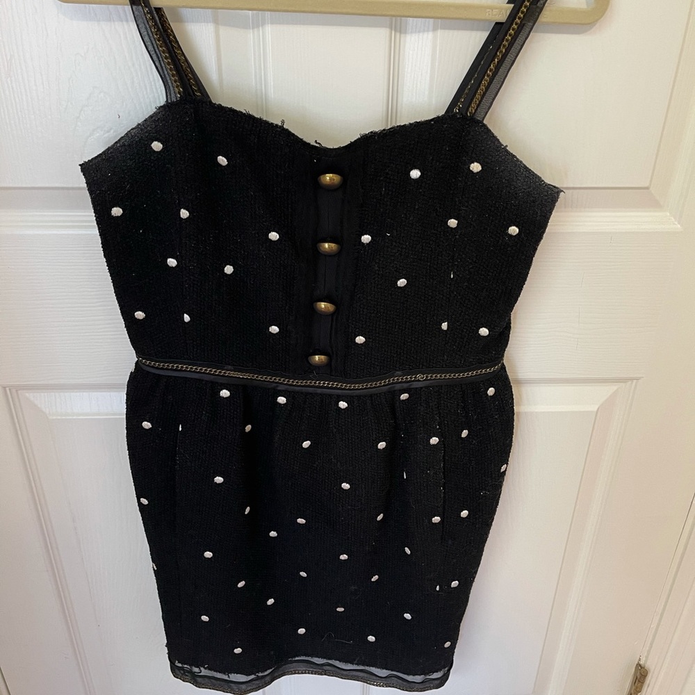 Marc Jacobs black and white spaghetti strap dress